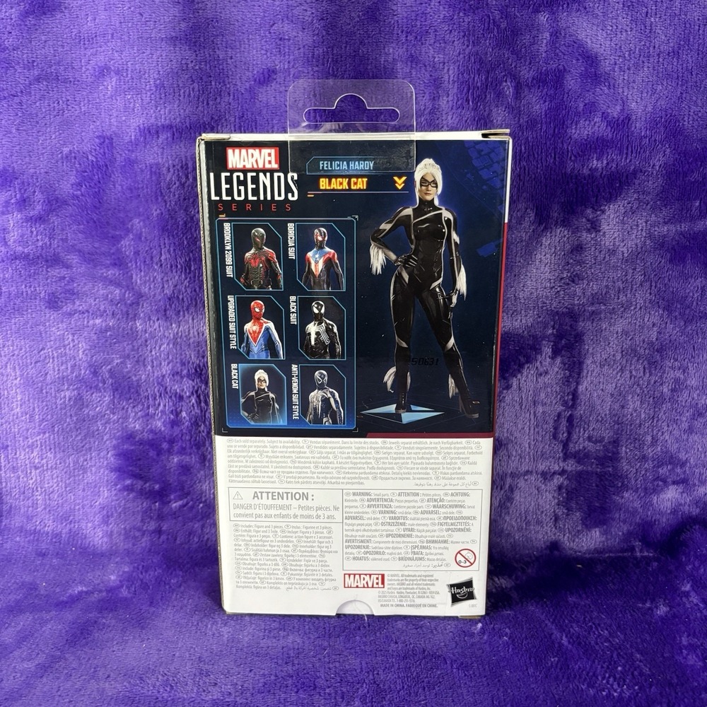 2025 Marvel GamerVerse Spider-Man 2 Legends BLACK CAT 6" Scale Hasbro Figure - Picture 2 of 2